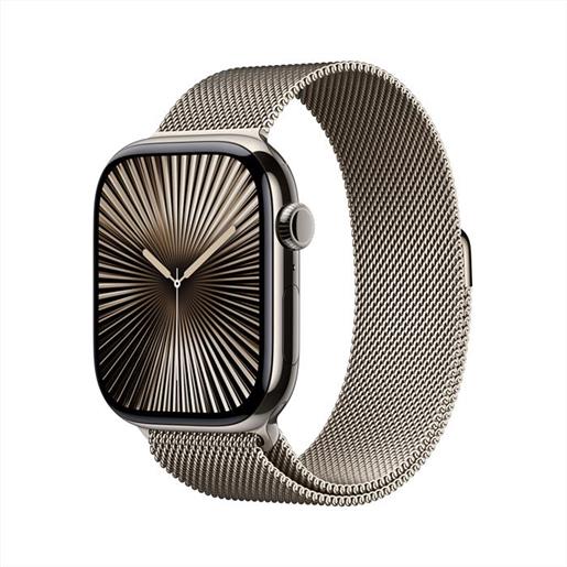 Apple - watch series 10 gps + cellular 46mm titanio-naturale - loop milanese m/l