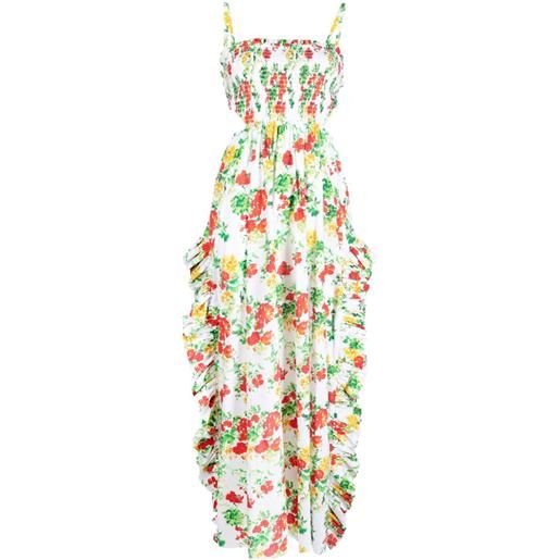 Caroline Constas abito a fiori - bianco