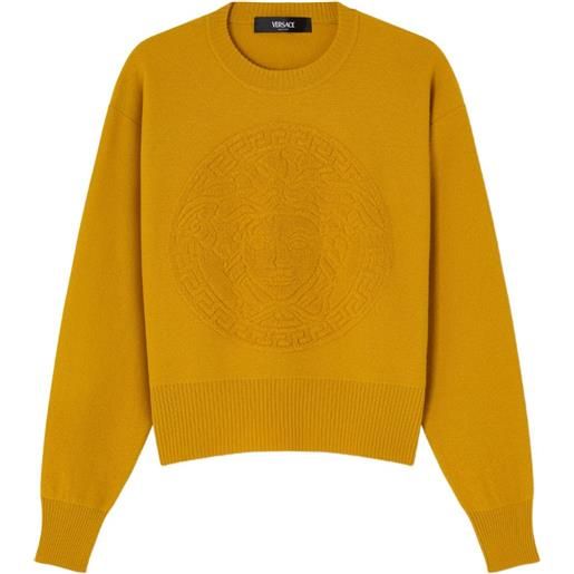 Versace maglione medusa - giallo