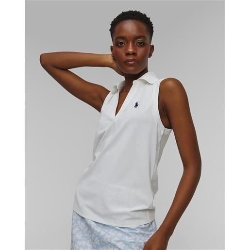 RLX Ralph Lauren polo bianca da donna ralph lauren rlx golf