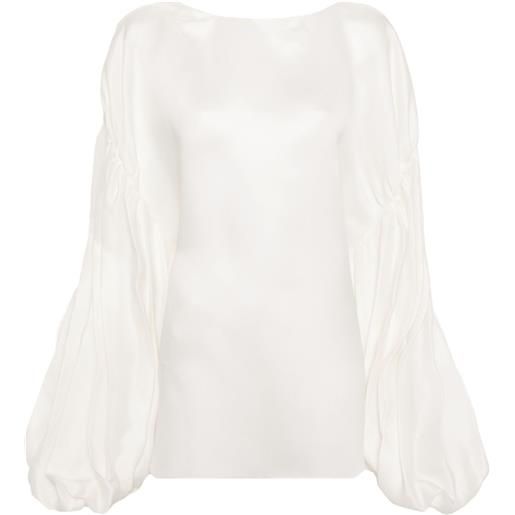 KHAITE blusa the quico - bianco