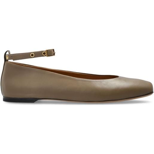 Emporio Armani ballerine in pelle - marrone