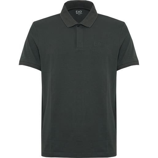 EA7 polo visibility in jersey di cotone stretch urban chic