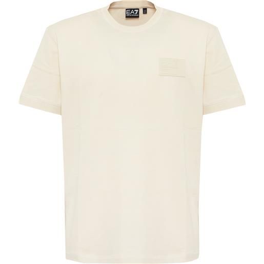 EA7 t-shirt core identity unisex in jersey di cotone almond brown
