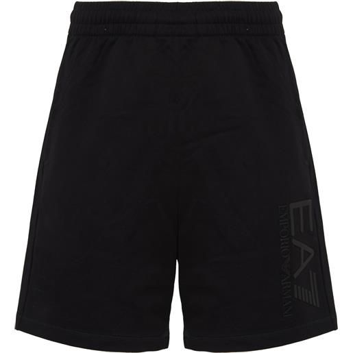 EA7 bermuda visibility in cotone almond black