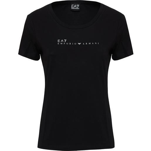 EA7 t-shirt girocollo dynamic athlete in tessuto tecnico natural ventus7 black
