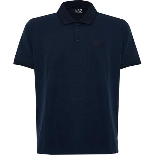 EA7 polo lux identity in misto modal blue