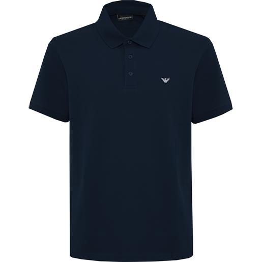 Emporio Armani polo piquet Emporio Armani swimwear blue