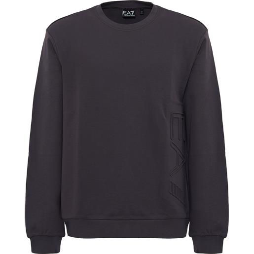 EA7 felpa girocollo in cotone organico periscope