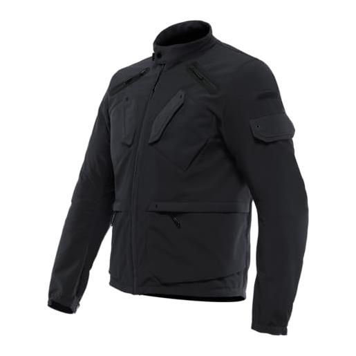 Dainese - lario tex jacket, giacca moto urban, con protezioni removibili, tessuto ventilato, man, nero, 50