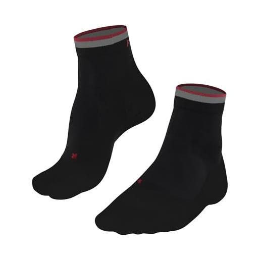 Falke ru4 endurance short m sso cotone filo funzionale antivesciche, calzini da corsa uomo, verde turquoise 7922 stripe, 39-41