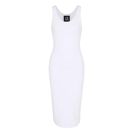 Armani Exchange icon project, canotta da donna, piccolo logo ricamato, nero, xl