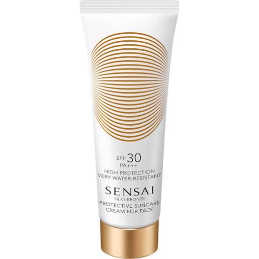 Sensai silky bronze - protective suncare cream for face spf30 - 50 ml