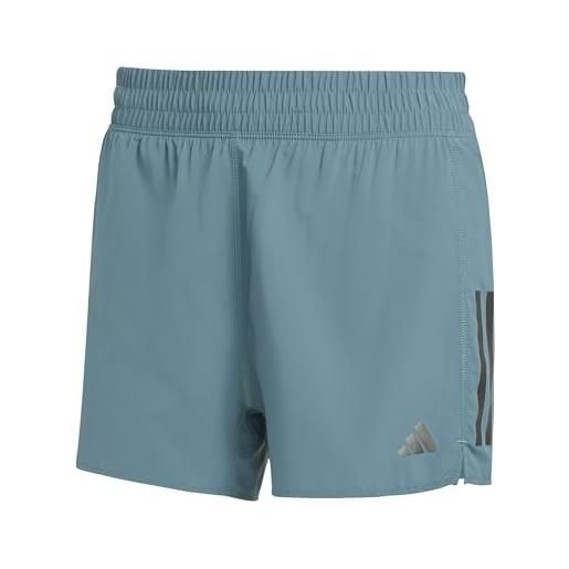 adidas donna own the run shorts, preloved teal, s 4 inch