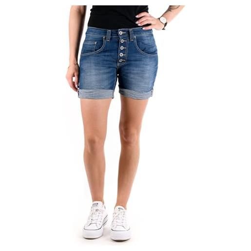 Please - pantaloncini p88 e02 - blu denim, blu denim, s