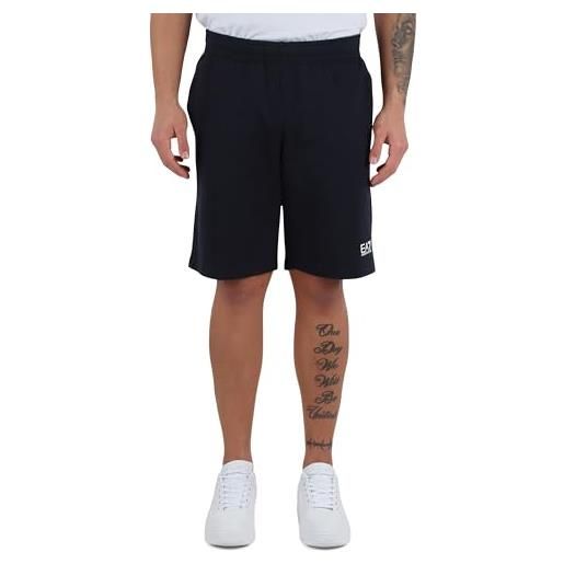 EA7 bermuda da uomo core identity in cotone blu taglia s codice 8nps65pjvrz-1562