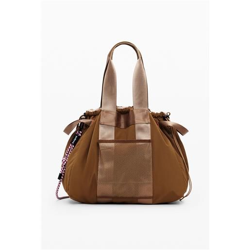 Desigual borsa media in nylon reversibile