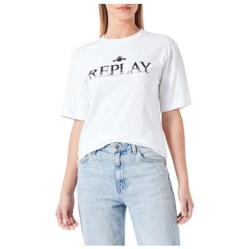 Replay maglietta da donna, black 098, m