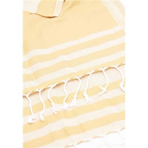 Sundek telo mare fouta jacquard con logo gold