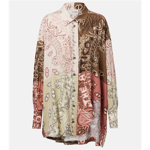 The Attico camicia oversize bandana in mussola