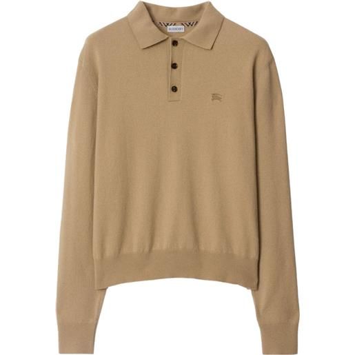 Burberry polo in cashmere - toni neutri