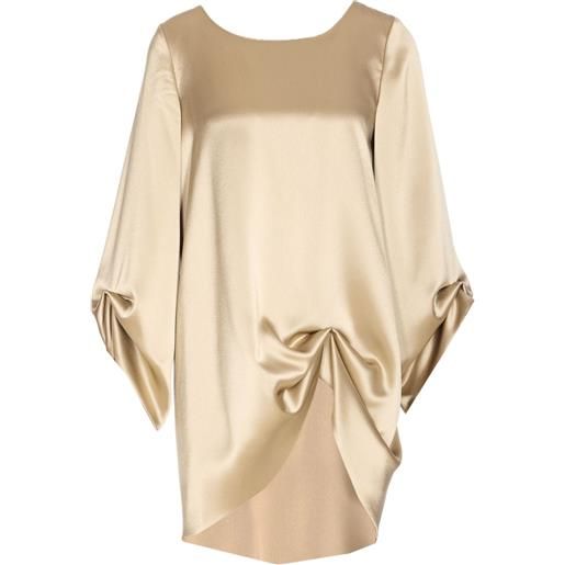 Fely Campo top in raso - toni neutri