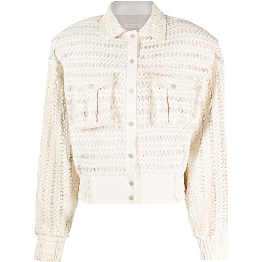 The Mannei bomber nice in pelle - toni neutri