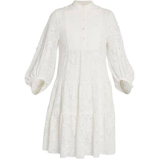 ERDEM abito corto a maniche corte - bianco