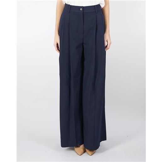 VICOLO pantalone doppia piega ampio