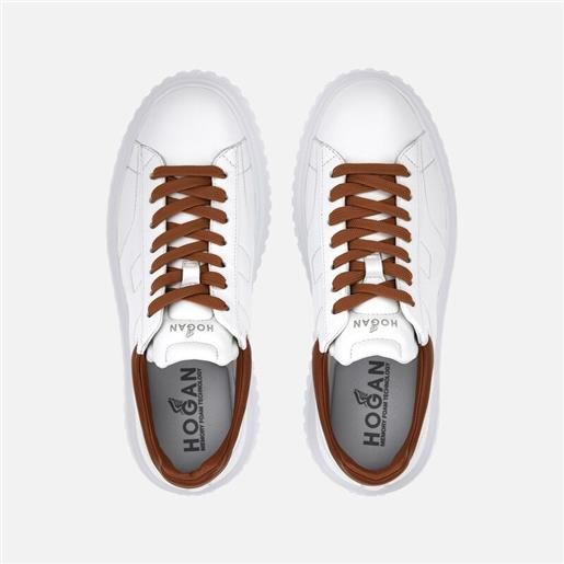 Hogan uomo maxi sneaker, marrone, bianco (taglia )
