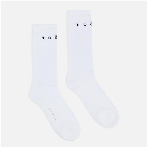 Hogan uomo calze, bianco (taglia unica)
