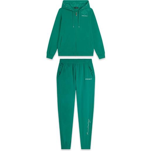 Freddy tuta donna leggera con zip, cappuccio e dettagli oro