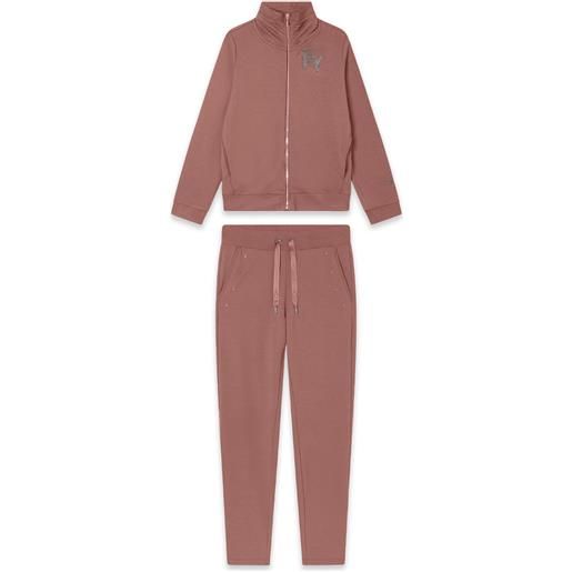 Freddy tuta donna in french terry modal con zip e collo alto