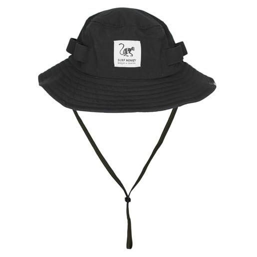 Surf Monkey cappello safari con corda rimovibile / upf50 / impermeabile/riciclato/taglia s/m e l/xl, beige, l/xl