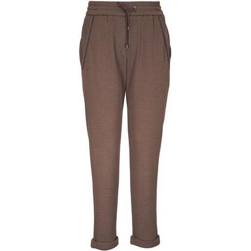 Brunello Cucinelli leggings marroni - marrone
