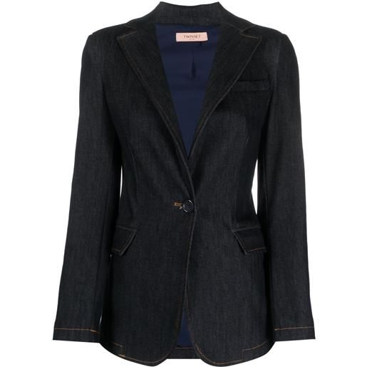 TWINSET blazer monopetto - blu