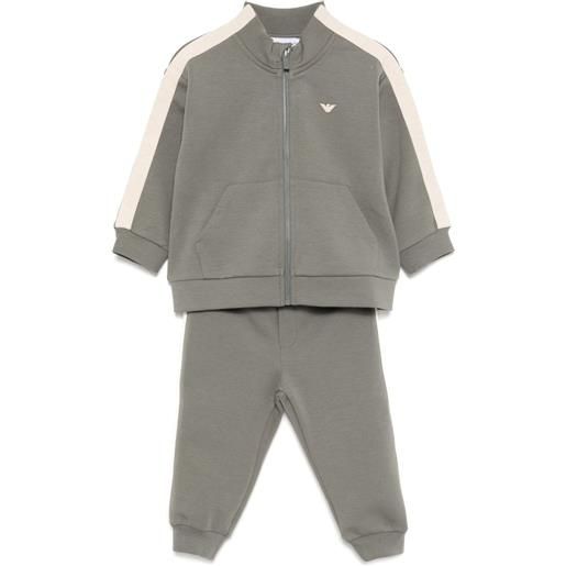 Emporio Armani Kids tuta sportiva con applicazione - toni neutri