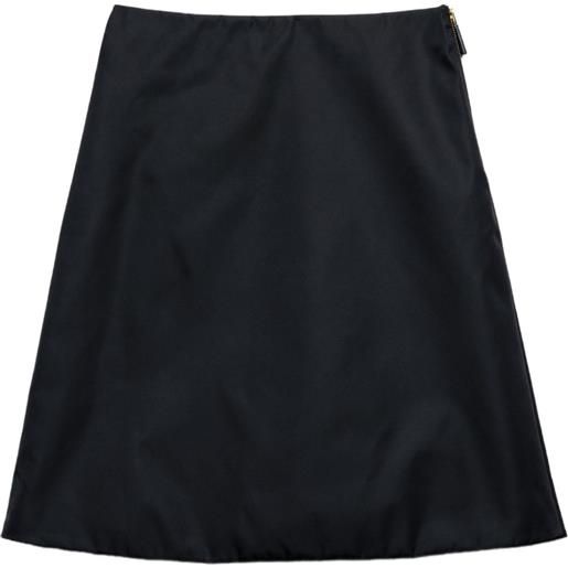 Prada gonna con logo - nero