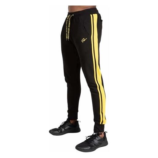 GORILLA WEAR banks pants - black/yellow - l