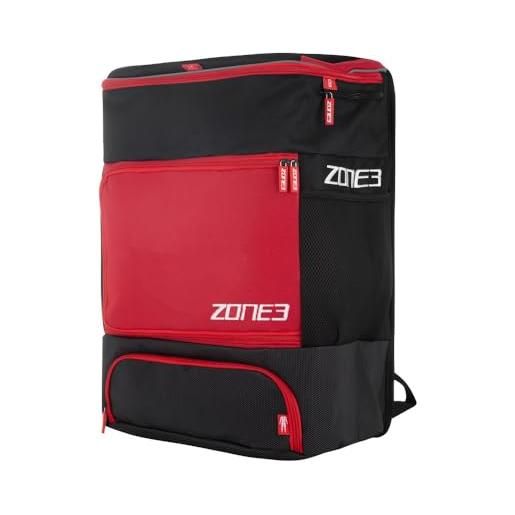 ZONE3 zaino unisex premiato per la transizione - nero/rosso/bianco, os