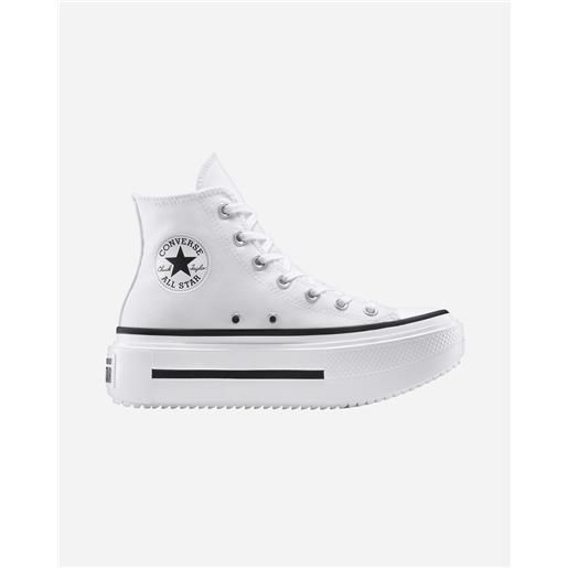 Converse chuck taylor all star lift double stack high w - scarpe sneakers - donna - bianco