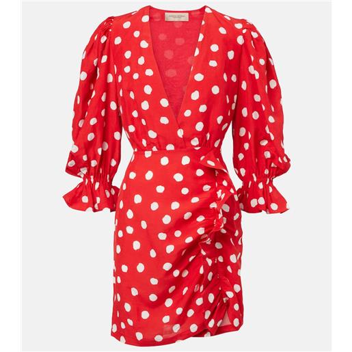 Adriana Degreas miniabito a pois con volant