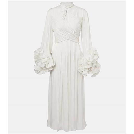 Costarellos abito midi con volant