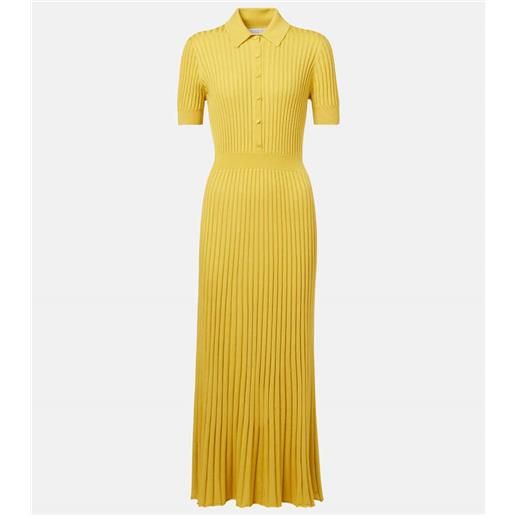 Gabriela Hearst abito in cashmere e seta plissã©