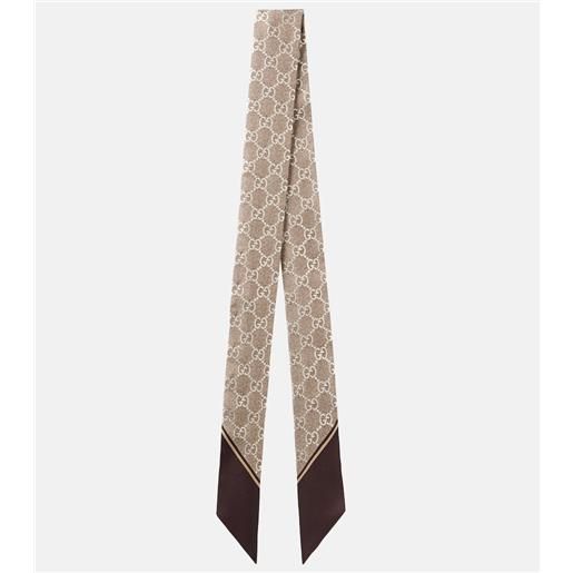 Gucci foulard in seta gg