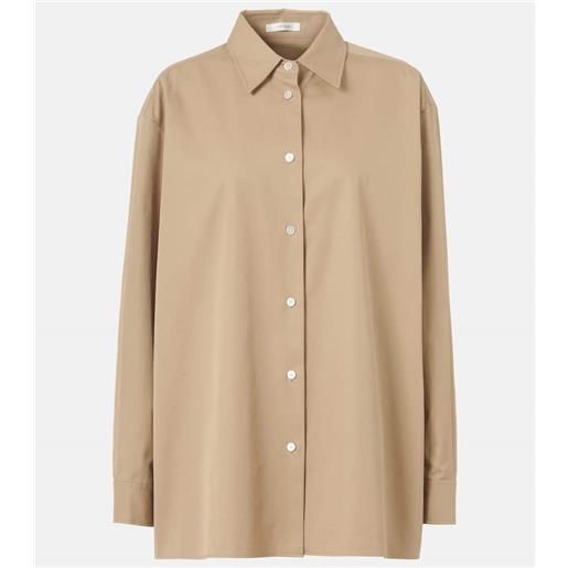 The Row camicia tansy in cotone e cashmere