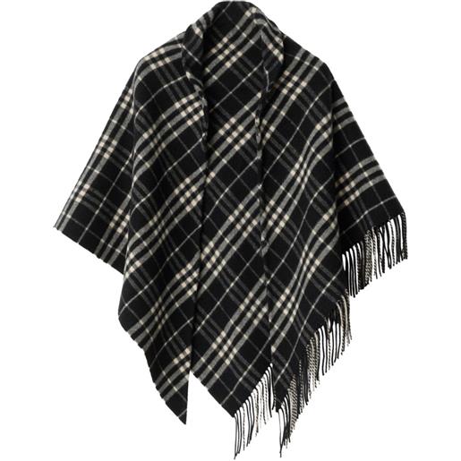 Burberry foulard a quadri - nero