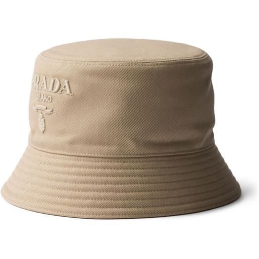 Prada cappello bucket drill - toni neutri