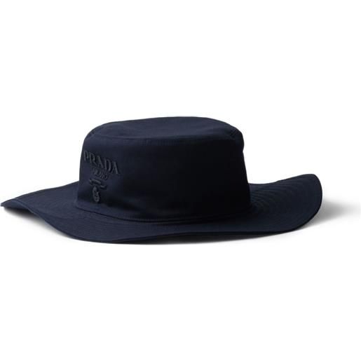 Prada cappello bucket a tesa larga - blu