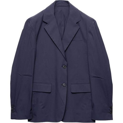 Prada blazer in popeline - f0008 blue
